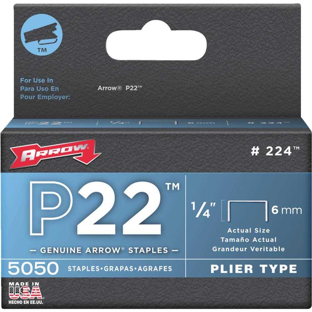 Arrow Fastener P22 Staples 224 - Cheap Fitting