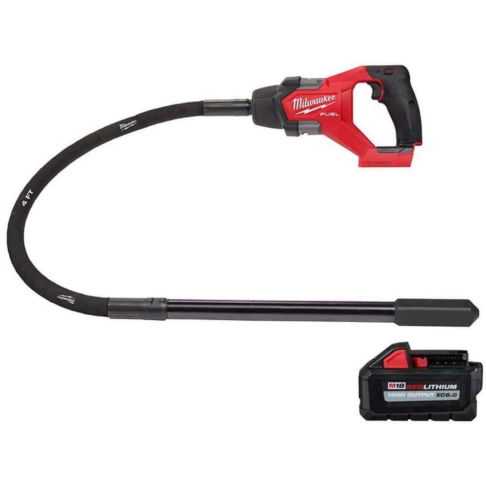 Milwaukee M18 FUEL 18-Volt Lithium-Ion Brushless Cordless 4 ft. Concrete Pencil Vibrator with 6.0 Ah High Output Battery - Cheap Fitting