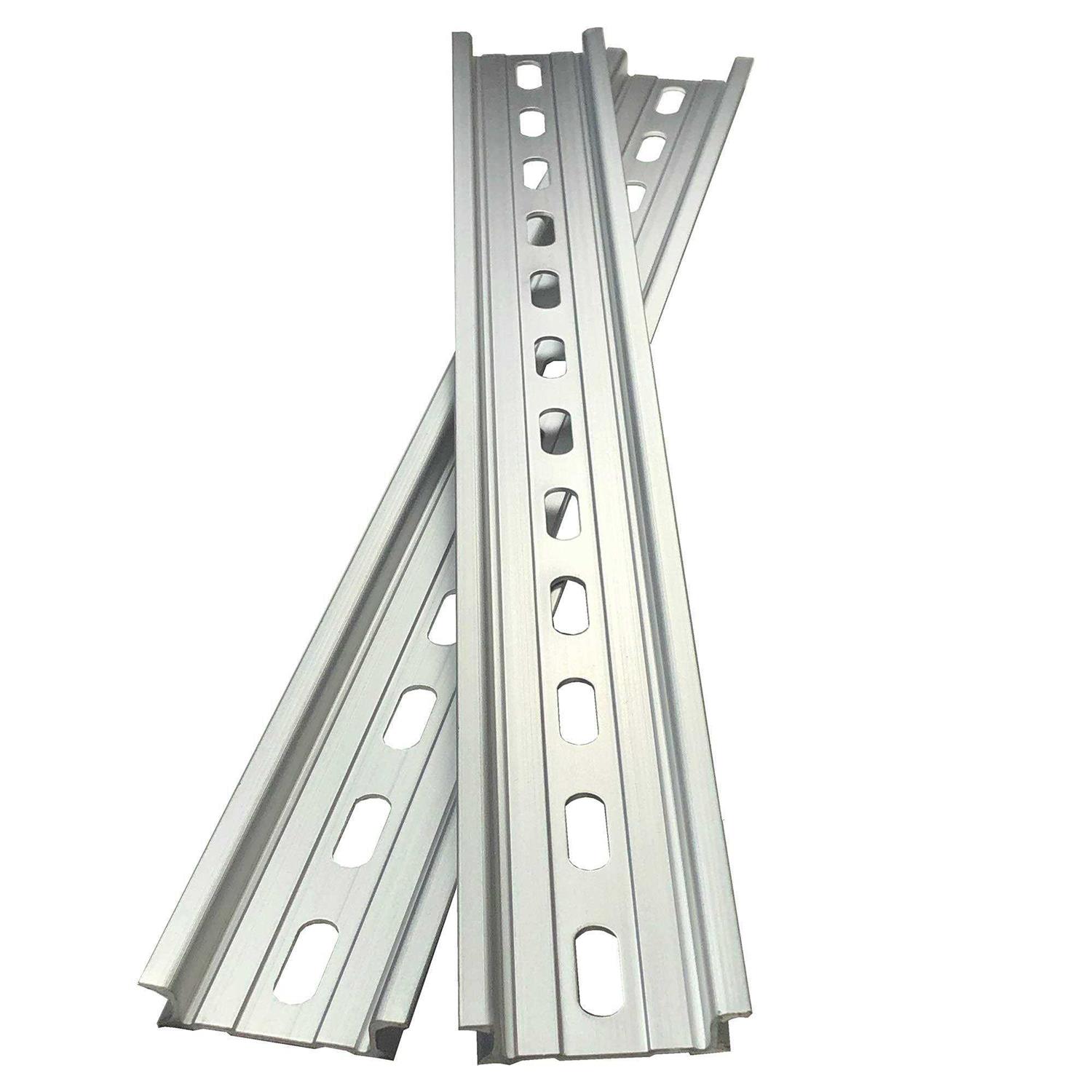 Ici T&g 2 Pieces Din Rail Slotted Aluminum Rohs 12 Inches Long 35mm Wide 7.5mm High - Cheap Fitting