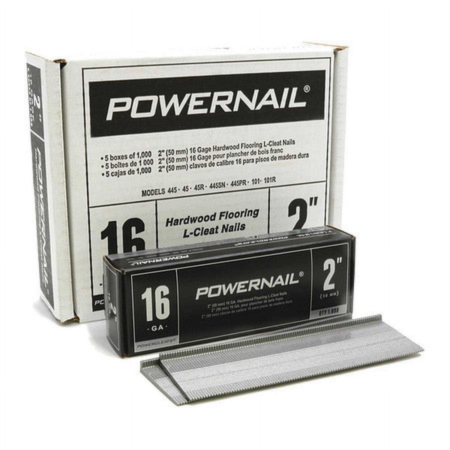 Powernail 16-Gauge 2-Inch L-Style Flooring Cleat Nail - Cheap Fitting
