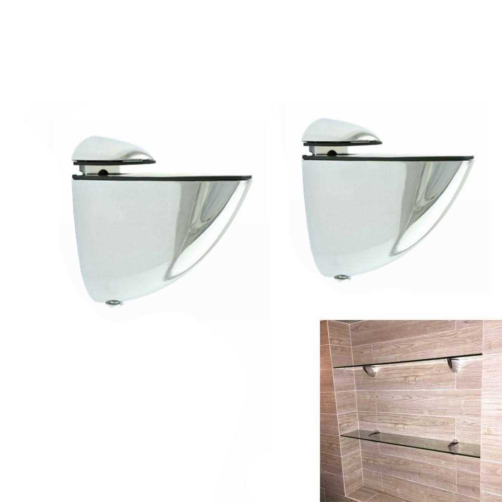 Metal Adjustable Wood/Glass Shelf Bracket Wall Mount 2 Pcs or One Pair - Cheap Fitting