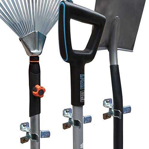 MANOKY Shovel Holder Wall Mount Outdoor 10 Pack Garden Yard Tool Organizer for Garage Shed Organizers and Storage Hooks Rake Rack Hanger Hardware - Cheap Fitting