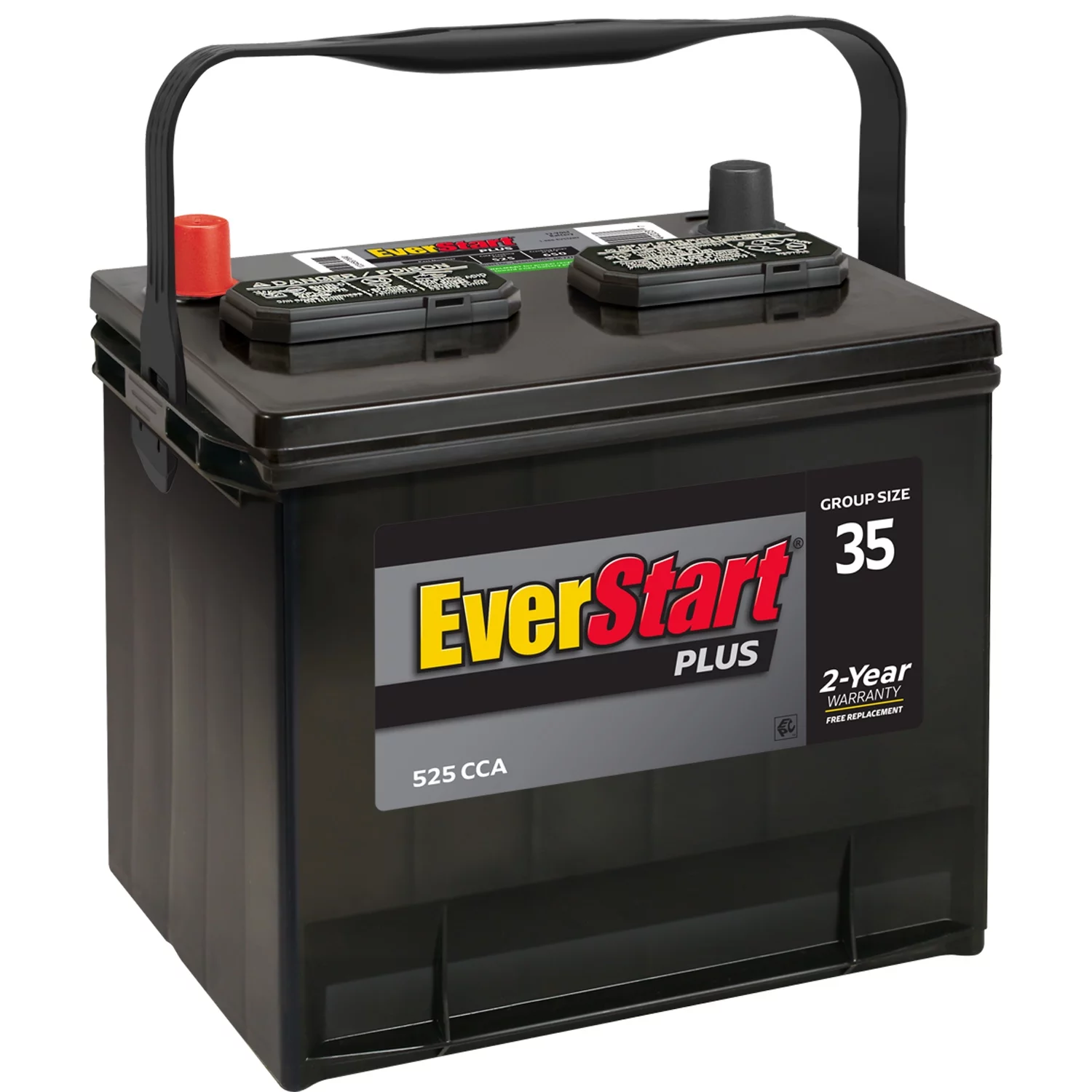 EverStart Plus Lead Acid Automotive Battery, Group Size 35 12 Volt, 525 CCA - Cheap Fitting