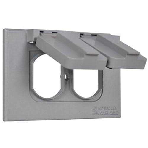 Sealproof 1-Gang Duplex Horizontal Weatherproof Outlet Cover - Cheap Fitting