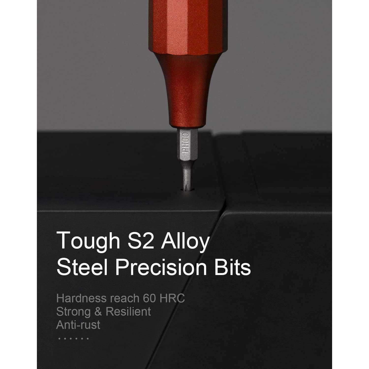 Hoto Precision Screwdriver Sets 24-in-1 Manual Screwdriver 24 pcs Tough S2 Steel Bits - Cheap Fitting