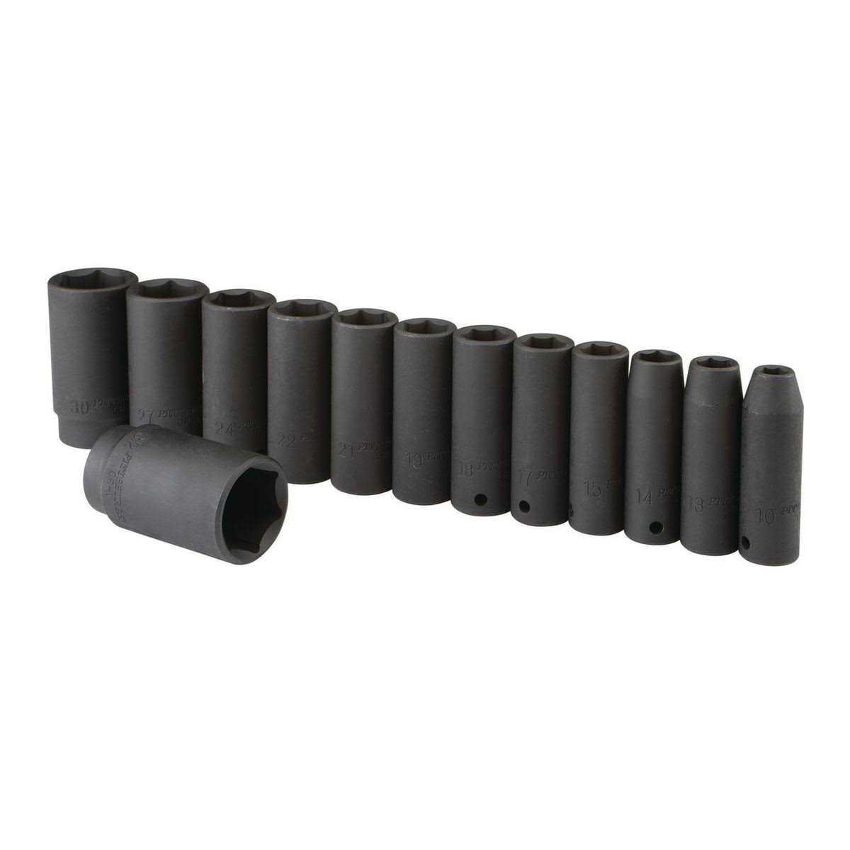 Pittsburgh 1/2 in. Drive Metric Impact Deep Socket Set - Cheap Fitting