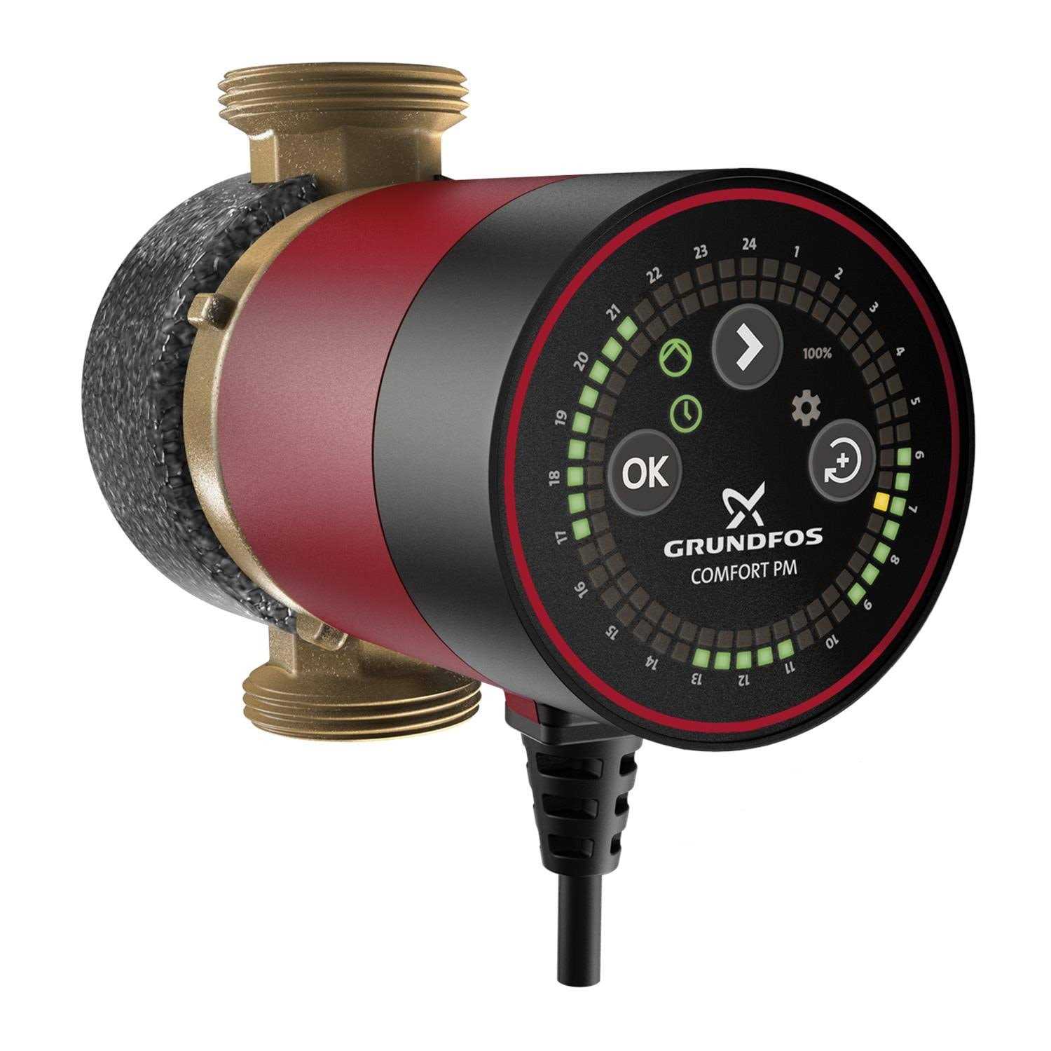 Grundfos 99812354 Comfort UP 10-16 High-Efficiency Circulator Pump w/ Digital Timer - Cheap Fitting