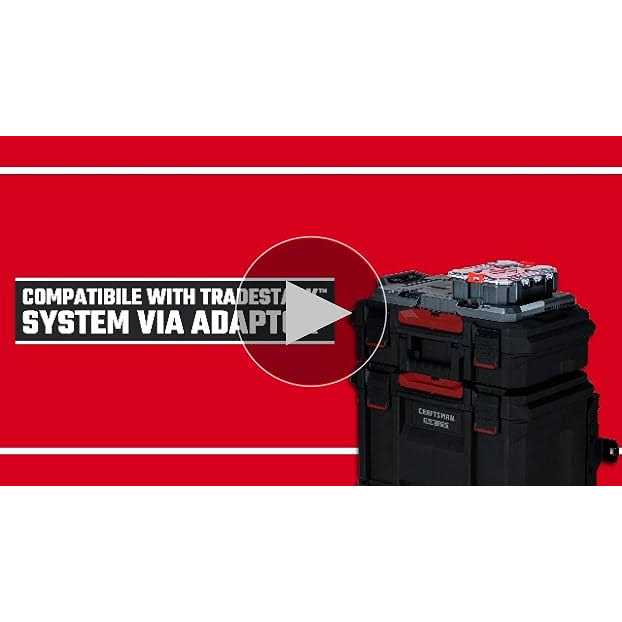 Craftsman VersaStack 7.5 in. W X 2.76 in. H Small Parts Bin Plastic 8 compartments Black/Red - Cheap Fitting