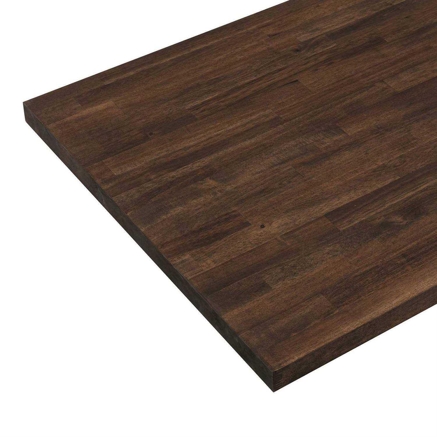 allen + roth Espresso Stain Straight Butcher Block Acacia Countertop ARF1525FJACAESP-48 - Cheap Fitting