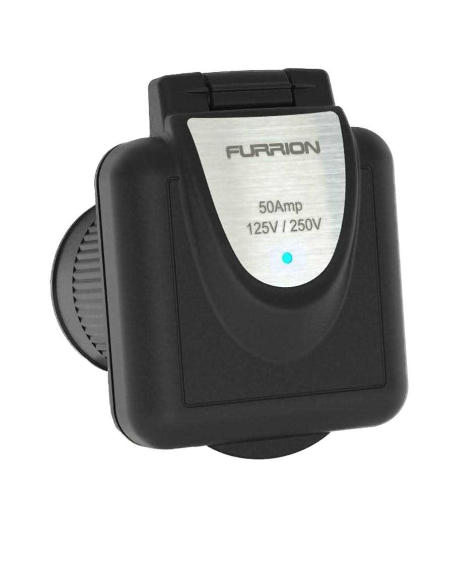 Lippert 385702 Furrion 50 Amp Standard Square Inlet F52INSBS - Cheap Fitting