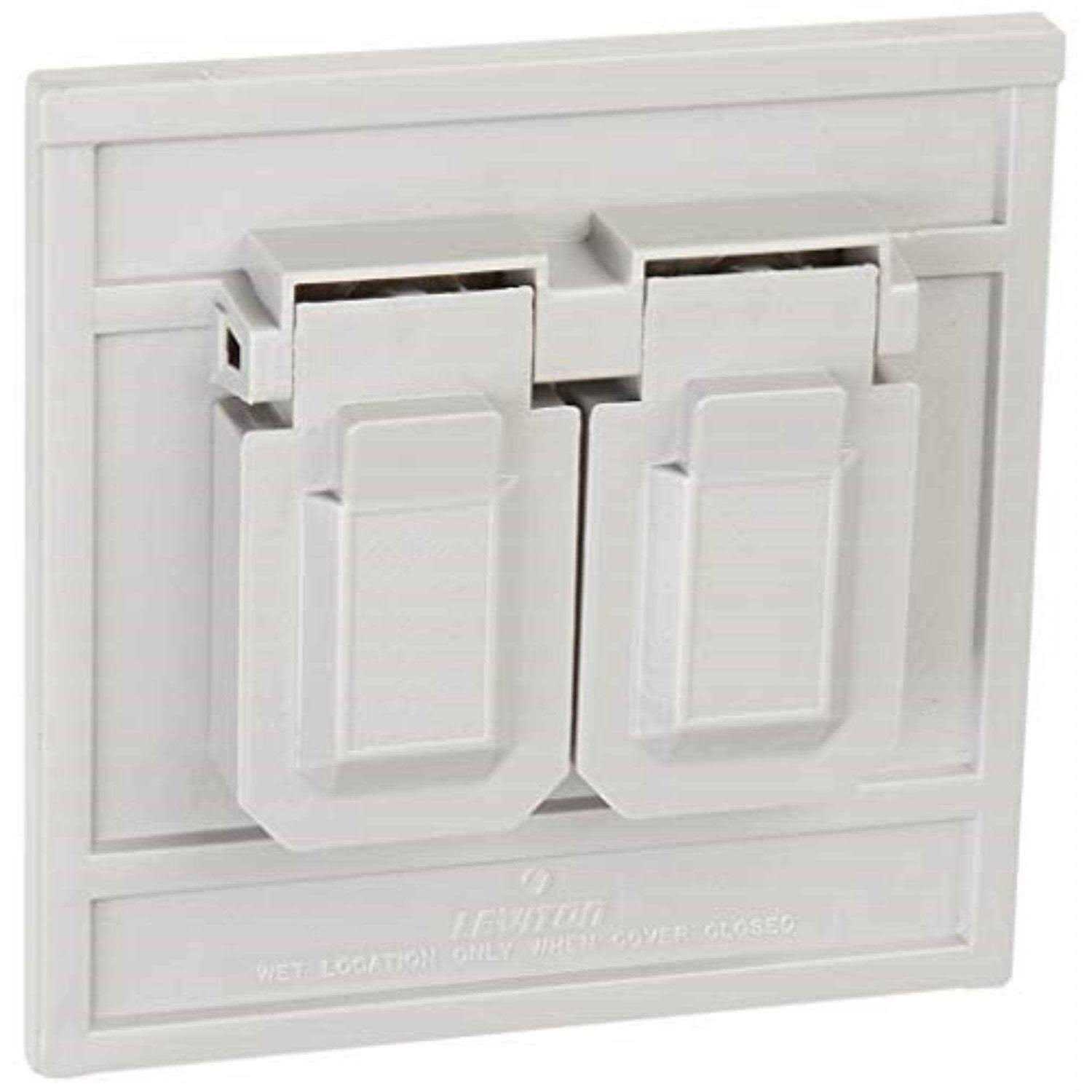 Leviton 4986-GY 1-Gang Duplex Device Wallplate Cover - Cheap Fitting