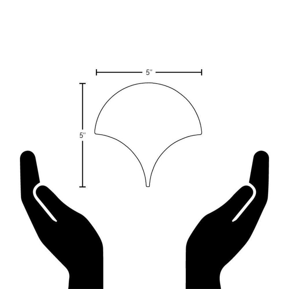 Ivy Hill Tile Beta 2.44 in. x 5 in. Scallop Polished Ceramic Wall Tile - Cheap Fitting