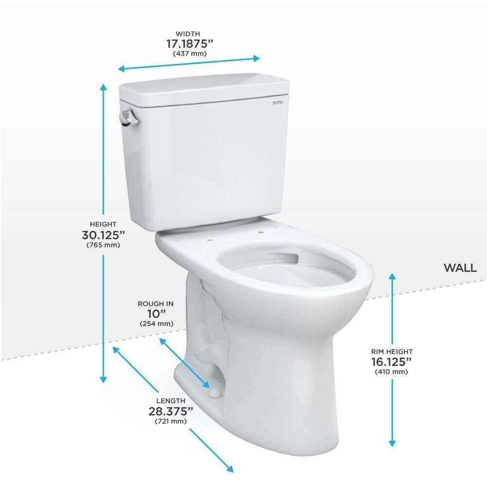Toto Drake 1.28 GPF Elongated Two Piece Toilet In Cotton CST776CEFG.10#01 - Cheap Fitting