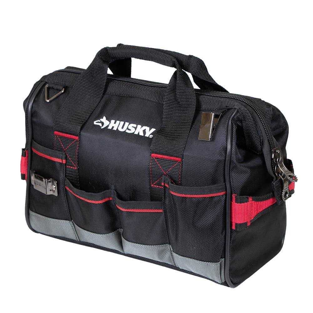 Husky 14 in. Large Mouth Tool Bag - Cheap Fitting