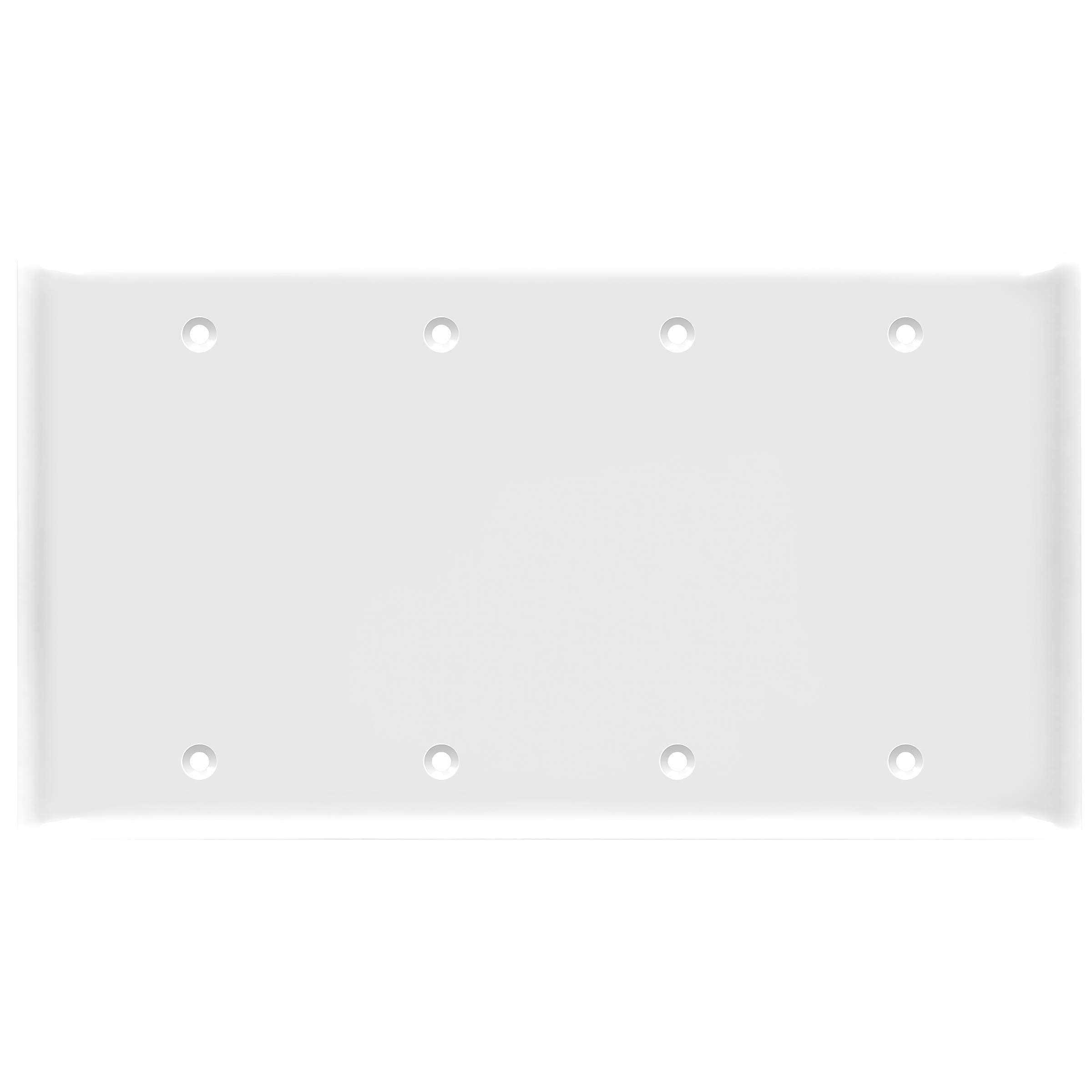 Enerlites 8804-W 4-Gang Blank Wall Plate - Cheap Fitting