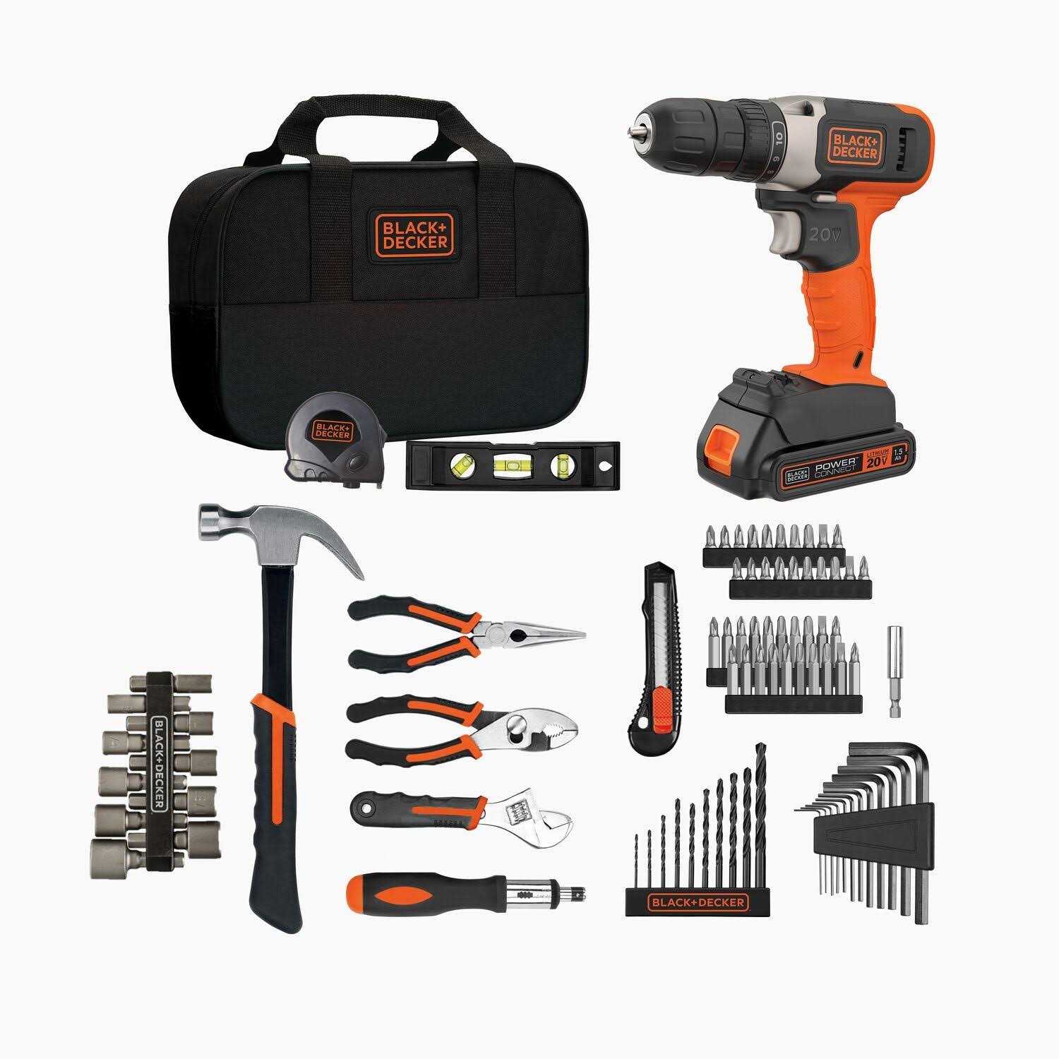 beyond by BLACK+DECKER Home Tool Kit with 20V MAX Drill/Driver - Cheap Fitting
