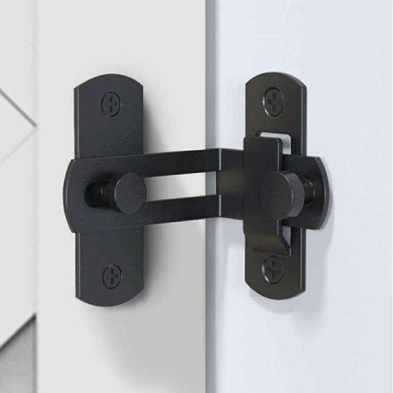 90 Degree Locking Privacy Lock Sliding barn Door Latch Right Angle Door Clasp cam Lock - Cheap Fitting