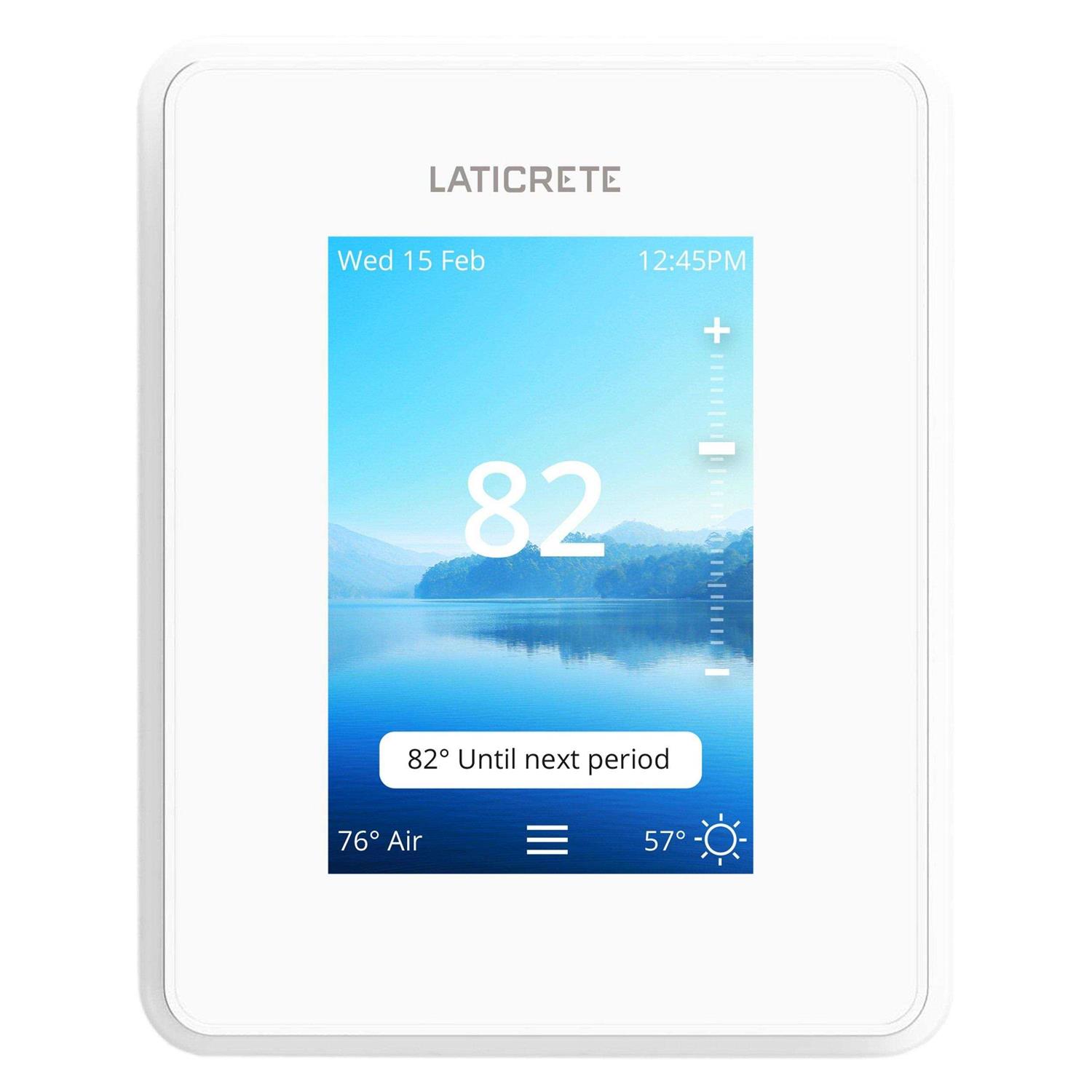 Laticrete 0804-0404-TW Strata Heat Smart Touch LCD WiFi Programmable Thermostat - Cheap Fitting