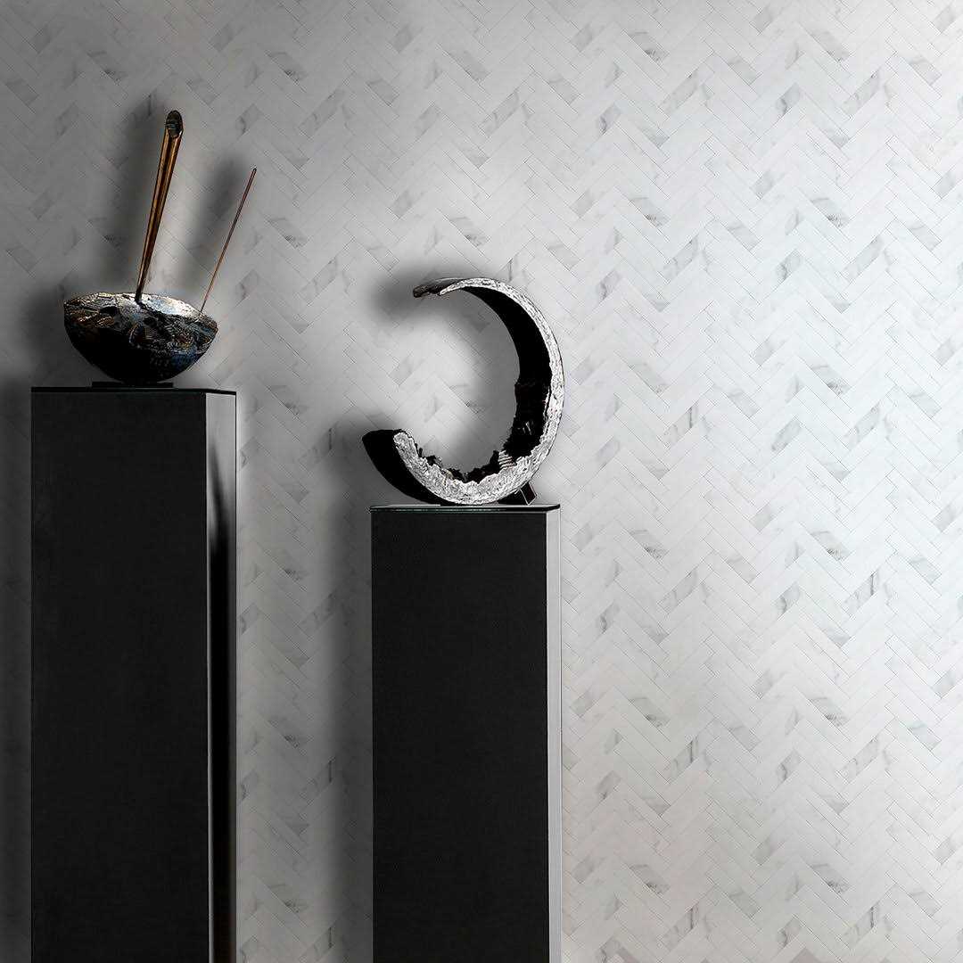 Ivy Hill Tile Luxe Core Herringbone Calacatta 10.31 in. x 10.31 in. SPC Peel and Stick Tile - Cheap Fitting