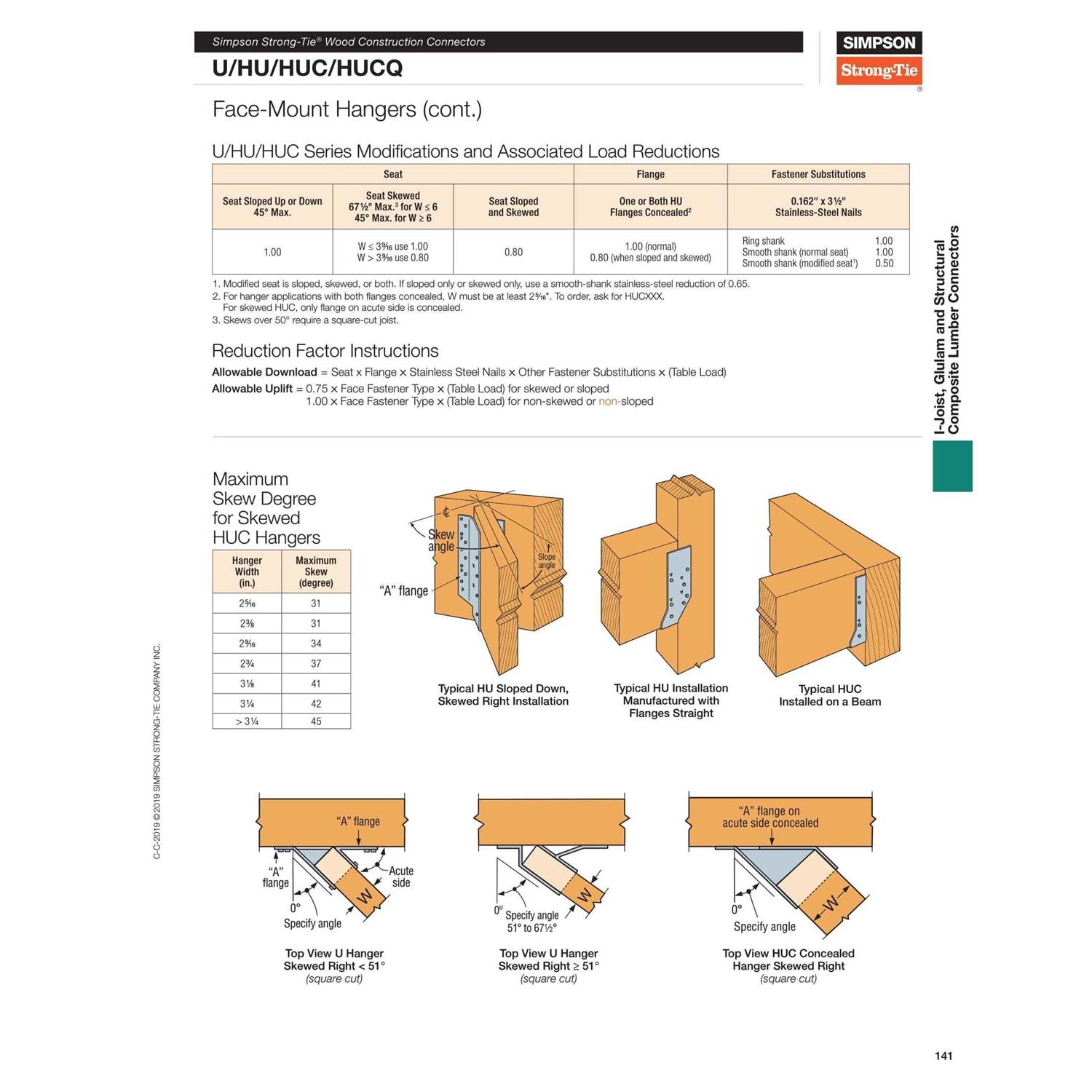 Simpson Strong-Tie HU9 Face Mount I-Joist Hanger - Cheap Fitting