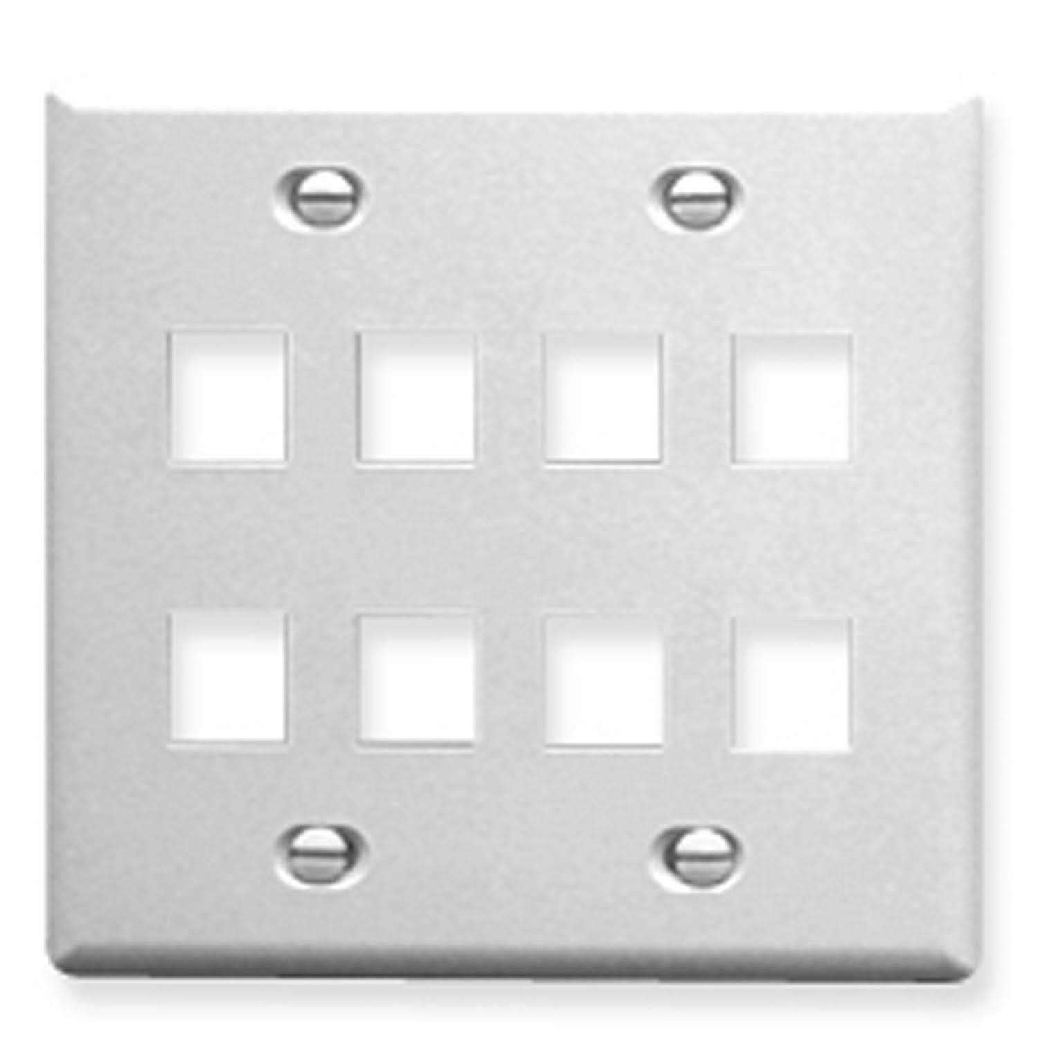 ICC IC107FD8WH 8 Port Face White - Cheap Fitting
