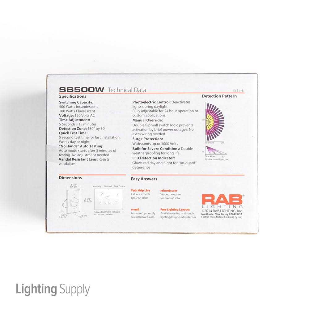 RAB SB500W Smart Box Sensor - Cheap Fitting