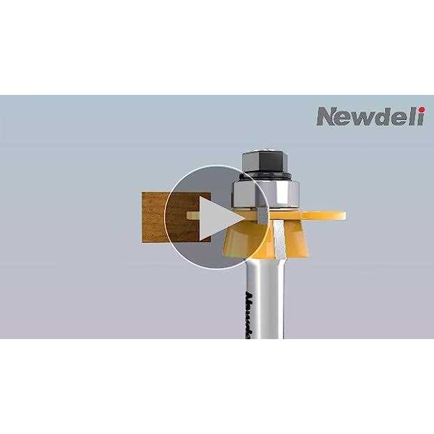 Shaker Rail and Stile Router Bits, Newdeli 1/2 Inch Shank Tongue and Groove Router Bit - Cheap Fitting