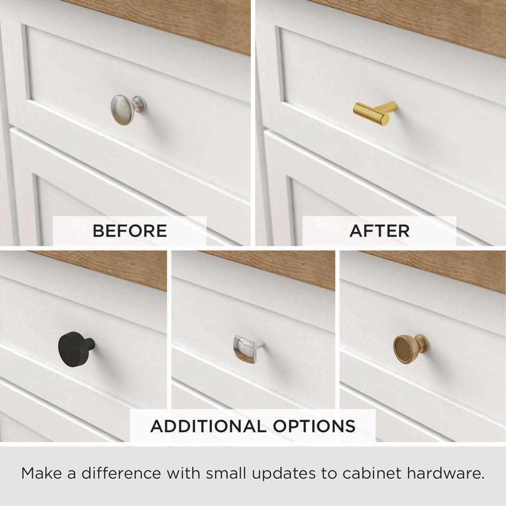 Brainerd 1-1/4-in Matte Black Round Cabinet Knob - Cheap Fitting