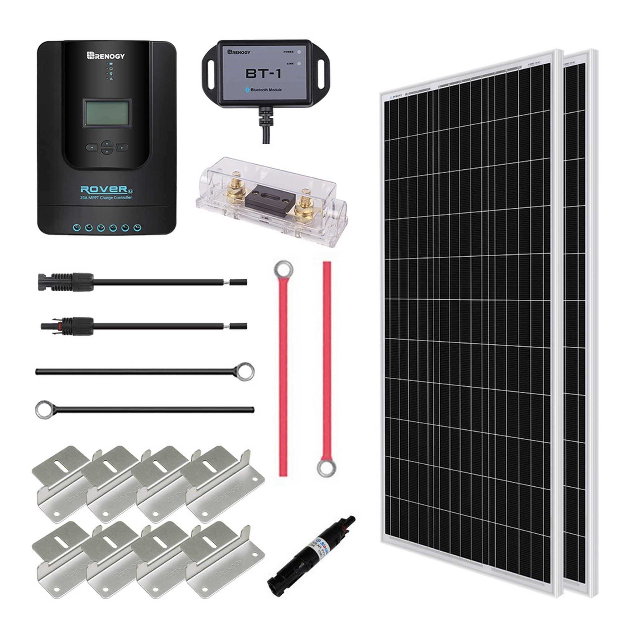 Renogy 200 Watt 12 Volt Solar Premium Kit - Cheap Fitting
