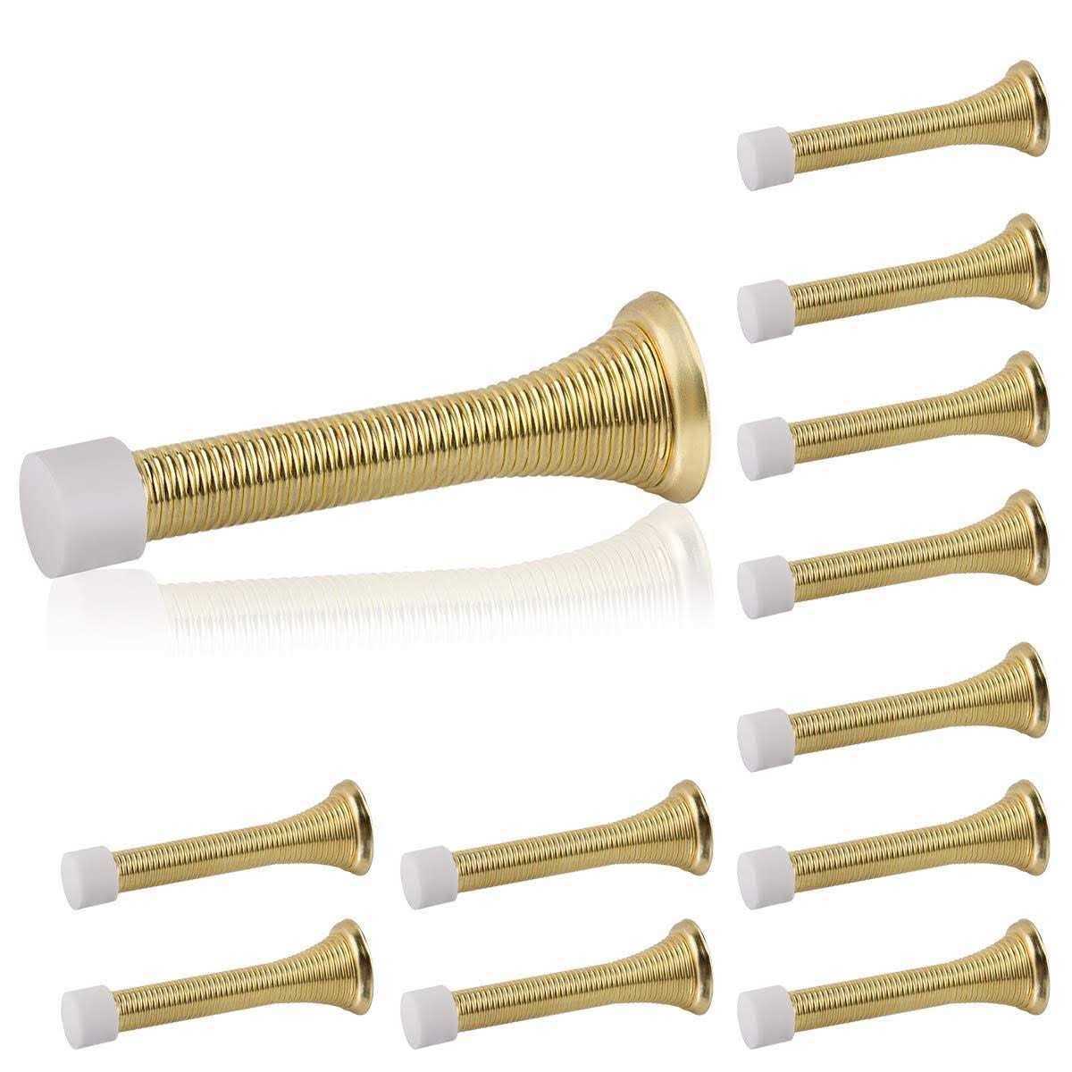 Homotek 12 Pack Spring Door 3-1/8 Heavy Duty Door Stop - Cheap Fitting