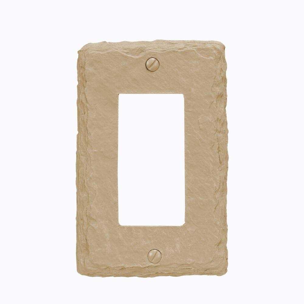 Amerelle Faux Slate Single Rocker Resin Wallplate 8345RA - Cheap Fitting