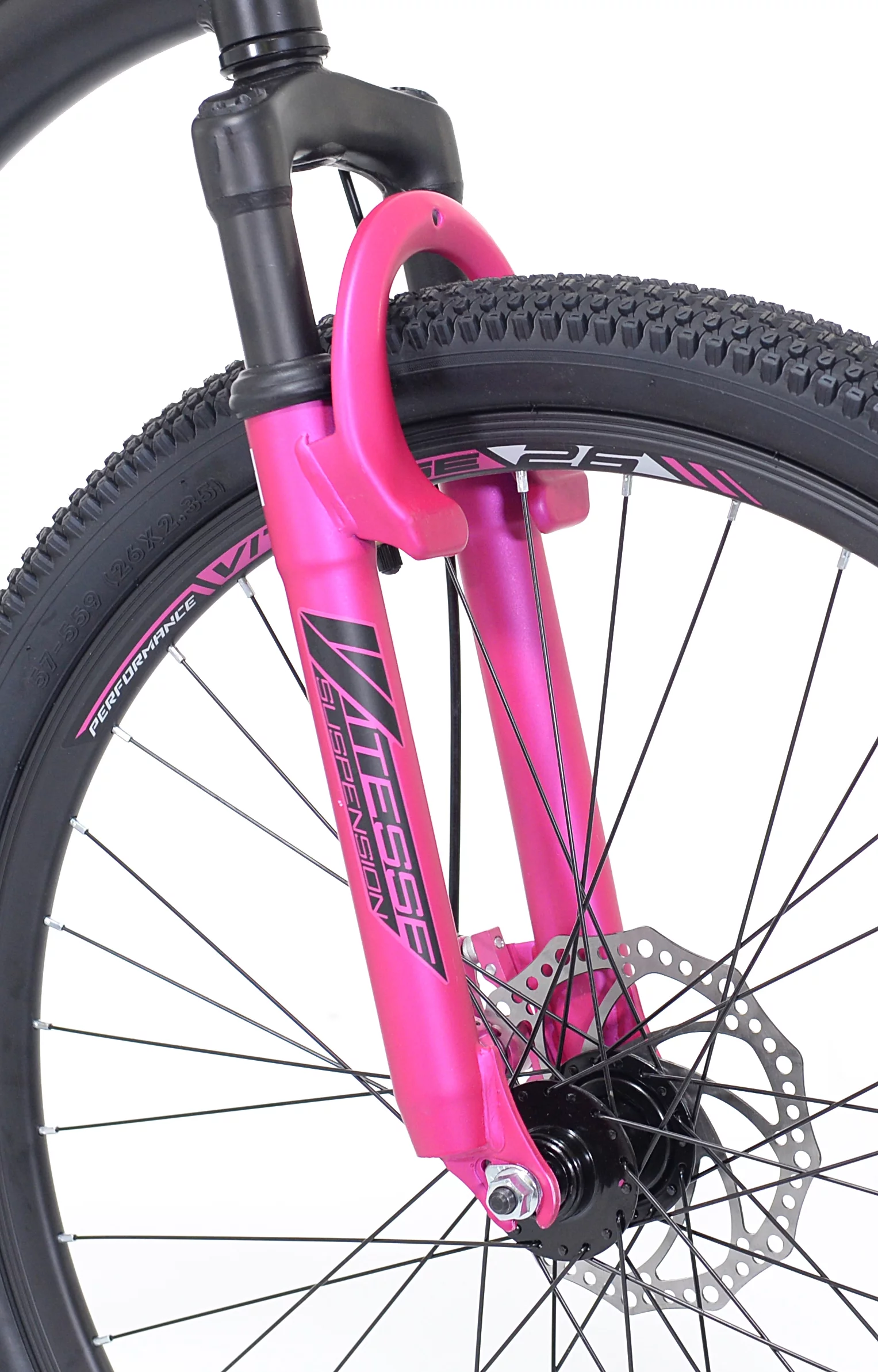 Kent Genesis 26 in. Maeve Women's Mountain Bike, Black and Pink - Cheap Fitting