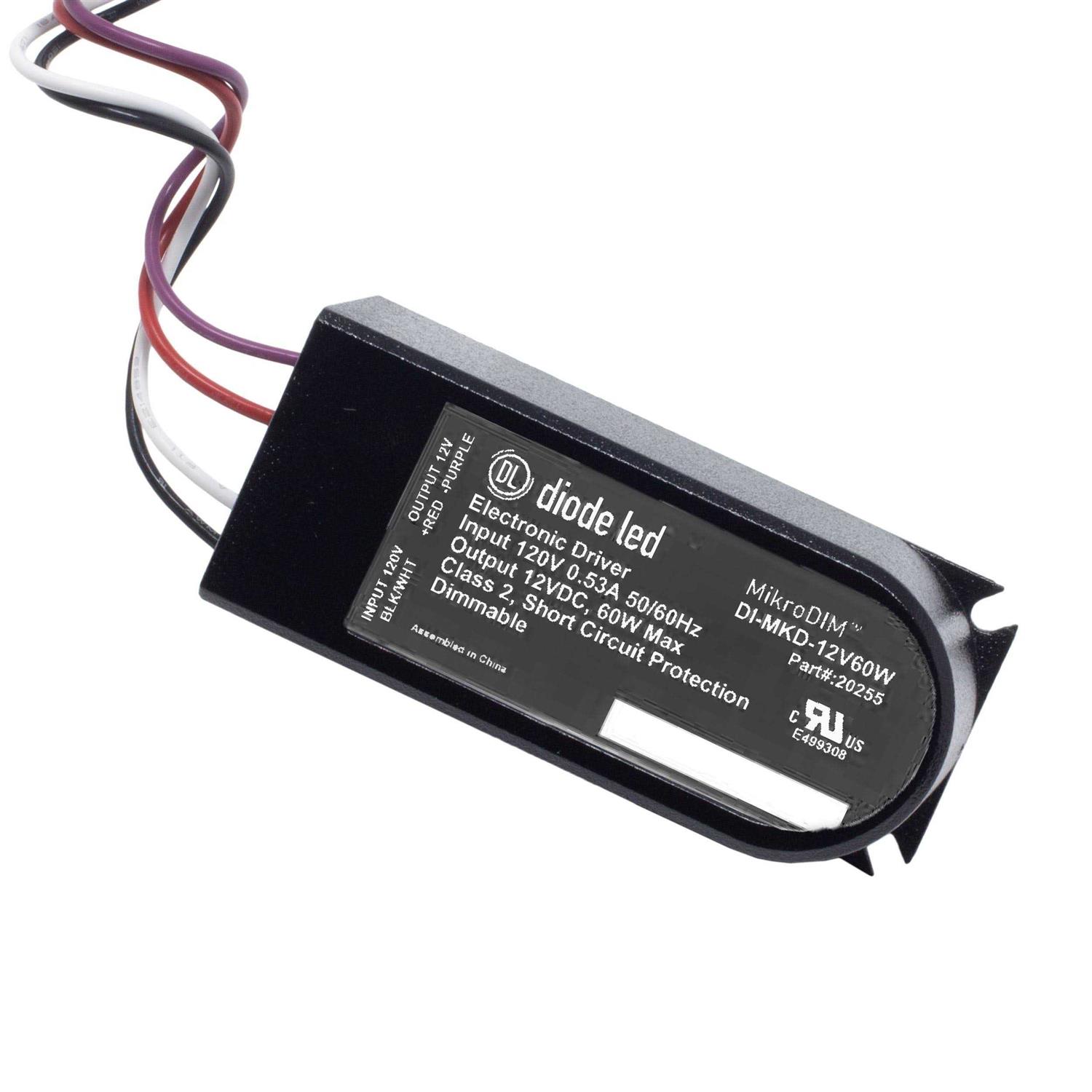 Diode LED DI-MKD-24V60W Electronic Dimmable Driver - Cheap Fitting
