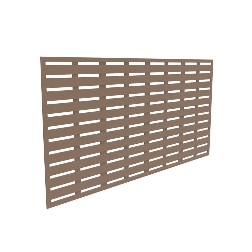 Barrette Outdoor Living 3 ft. x 6 ft. Boardwalk Polypropylene Decorative Screen Panel - Cheap Fitting