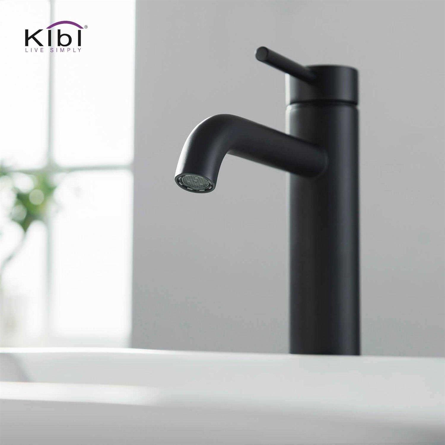 KIBI Circular Single Handle Solid Brass Bathroom Vessel Sink Faucet KBF1009 - Cheap Fitting