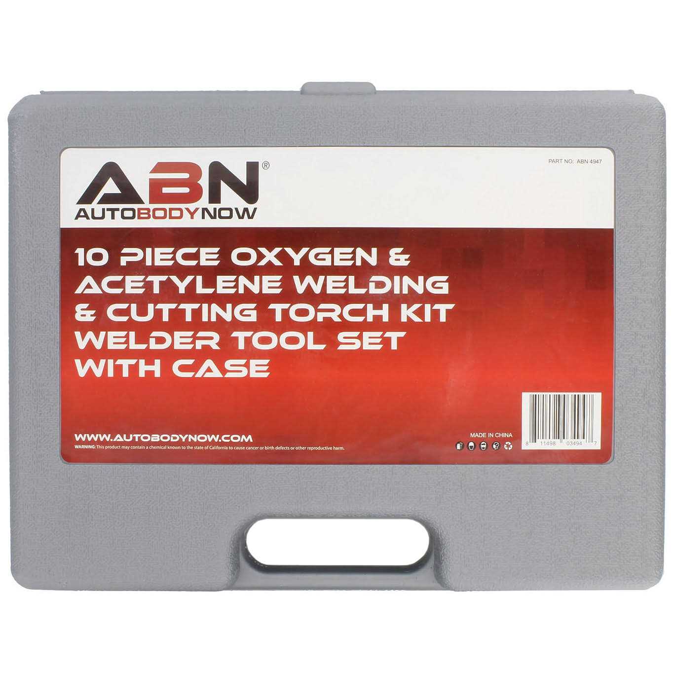 Abn Oxygen & Acetylene Torch Kit – 10 Pc Welding Kit Metal Cutting Torch Kit - Cheap Fitting