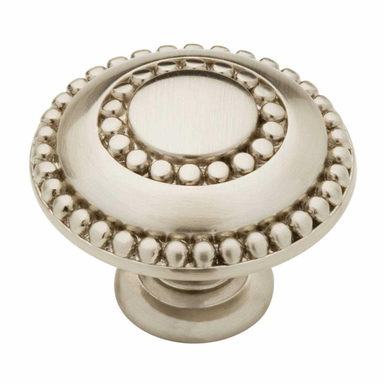 Liberty Hardware Cabinet Knob Double Beaded Satin Nickel PBF808C-SN-C - Cheap Fitting