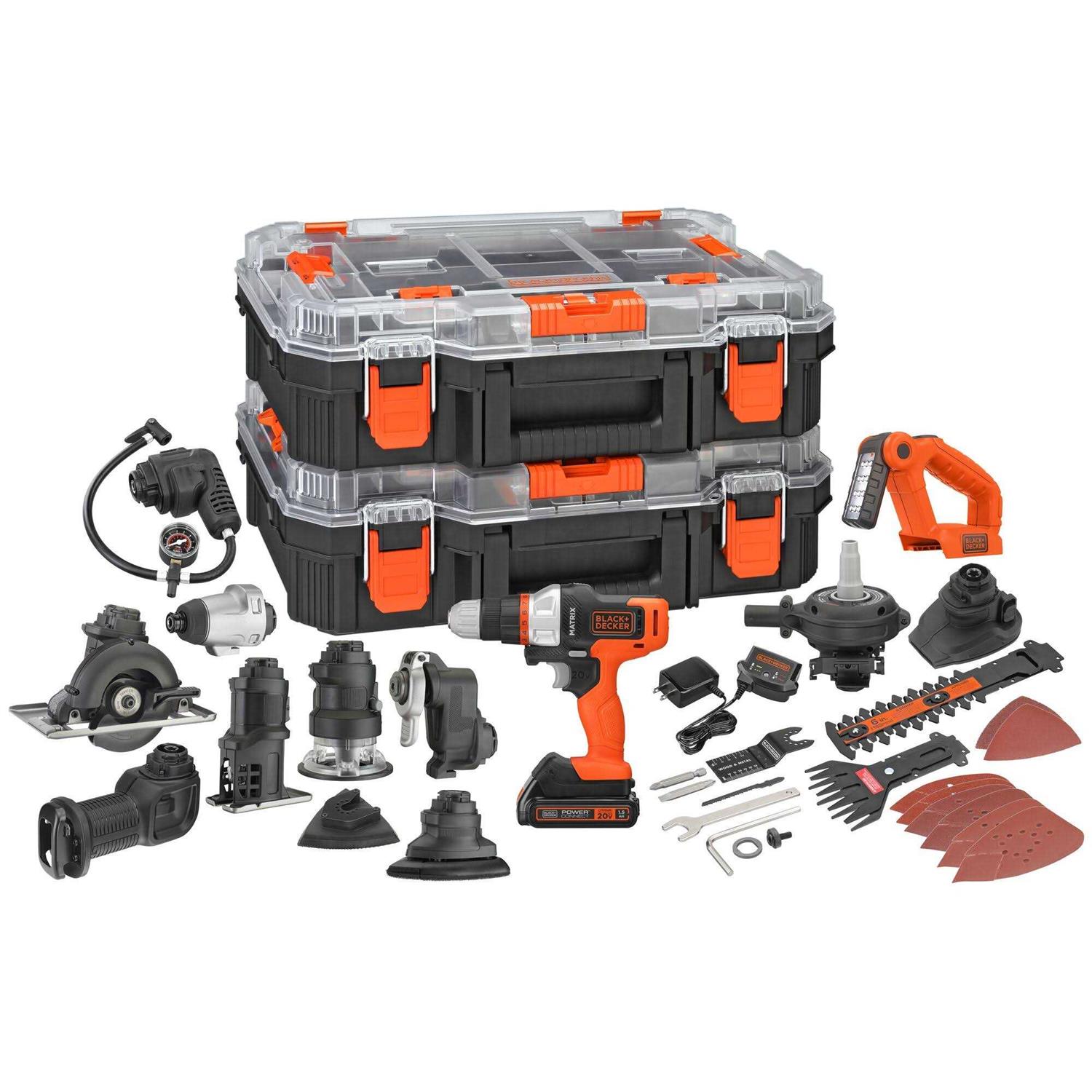 BLACK+DECKER MATRIX 20V MAX* Cordless 12-Tool Combo Kit - Cheap Fitting
