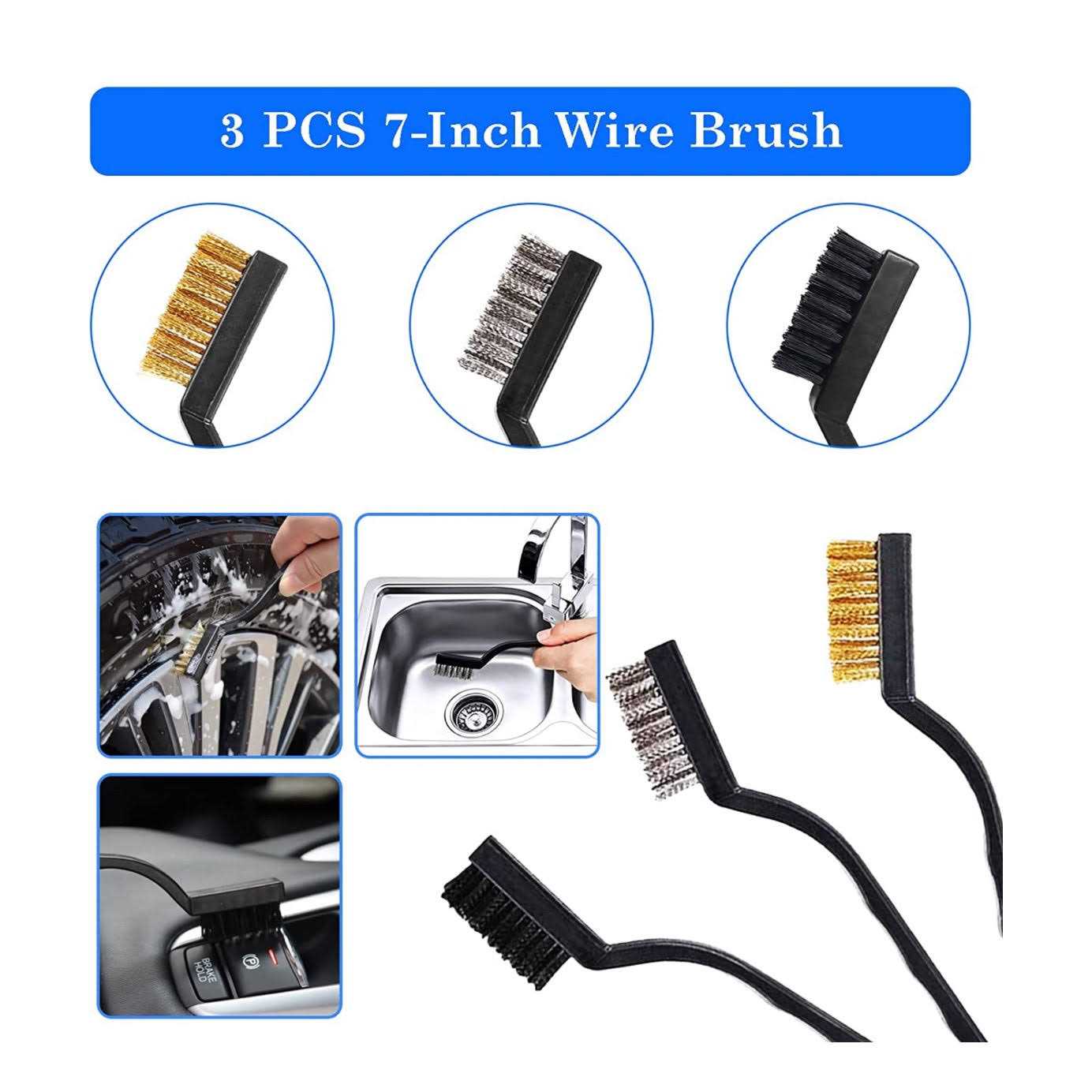 NIKCOSMK 26Pcs Car Detailing Brush Set Auto Detailing Drill Brush Set Car Detailing Brushes - Cheap Fitting