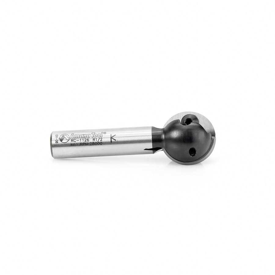 Amana Tool RC-1126 Carbide Tipped CNC Ball End Insert Router Bit 1/2 R x 1 Inch D x 1/2 CH x 1/2 SHK - Cheap Fitting