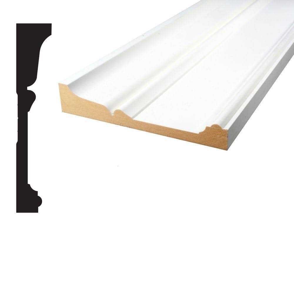 Alexandria Moulding 1-3/16 in. x 96 in. Primed MDF Crosshead Moulding - Cheap Fitting