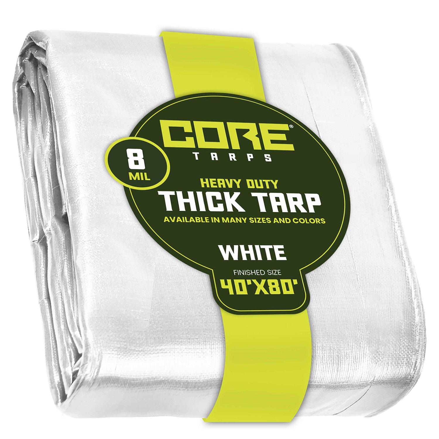 Core Tarps Heavy Duty 8 Mil Tarp Black - Cheap Fitting