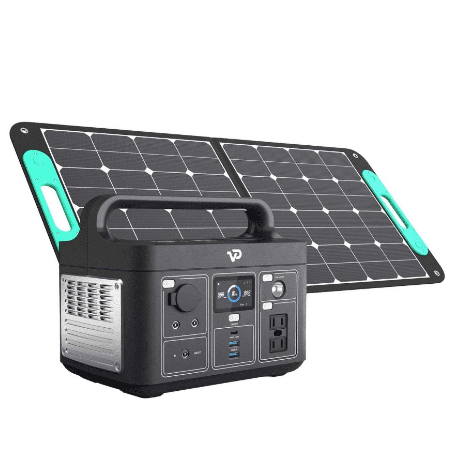 Vigorpool Solar Power Generator Portable Power Station Lake 300 With 100w Solar Panel Kits - Cheap Fitting