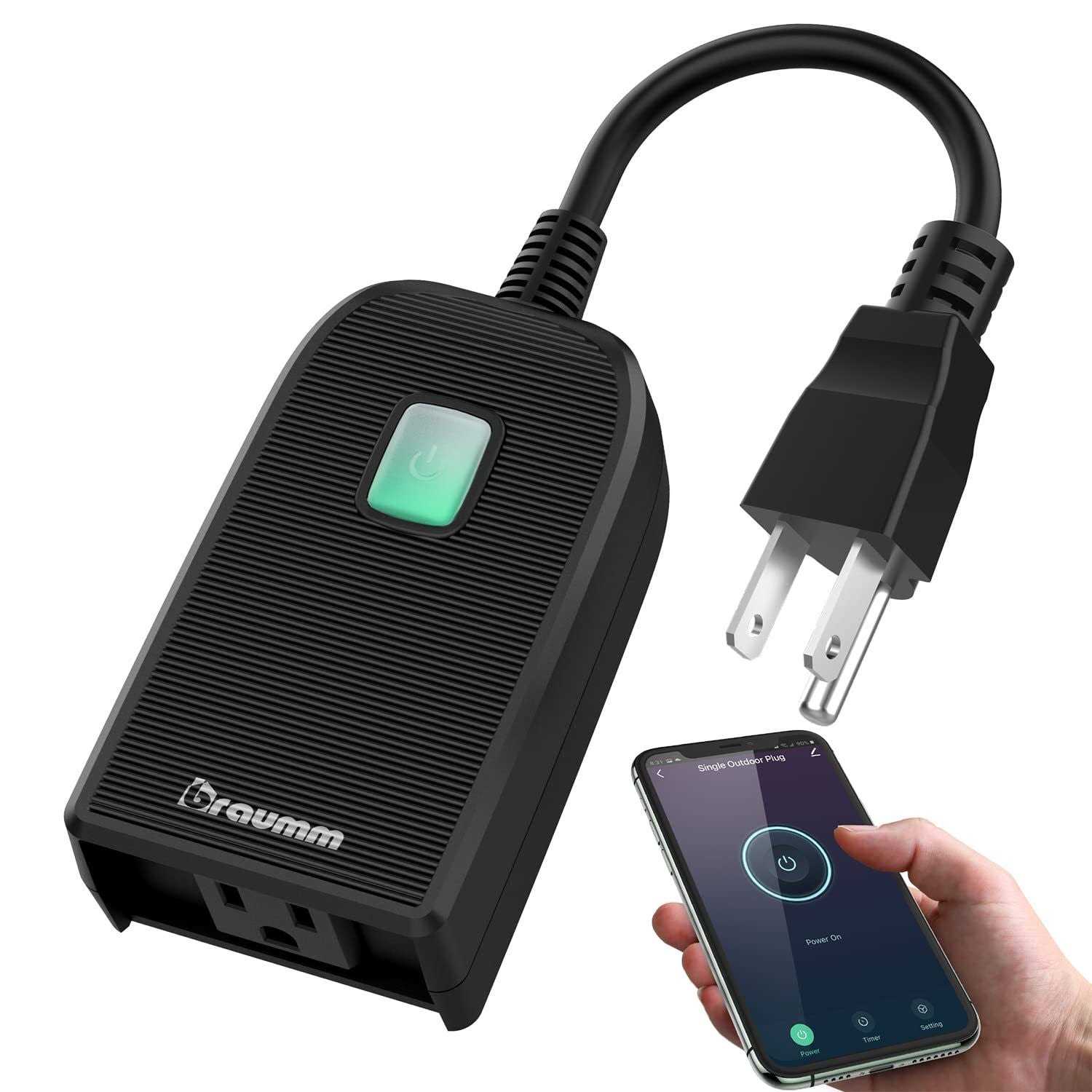 Braumm Outdoor Wi-Fi Timer Outlet - Cheap Fitting