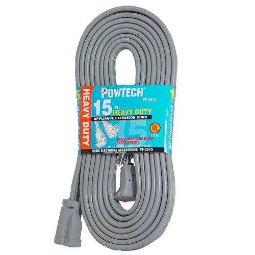 Powtech Heavy Duty Air Conditioner and Major Appliance Extension Cord UL Listed 14 Gauge - Cheap Fitting