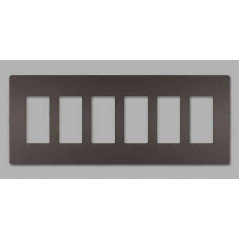Radiant 6 Gang Screwless Rocker Wall Plate RWP266W - Cheap Fitting