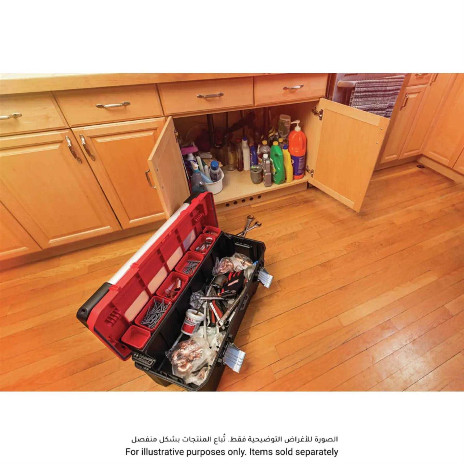 Craftsman Pro 26-in Red Plastic Lockable Tool Box - Cheap Fitting