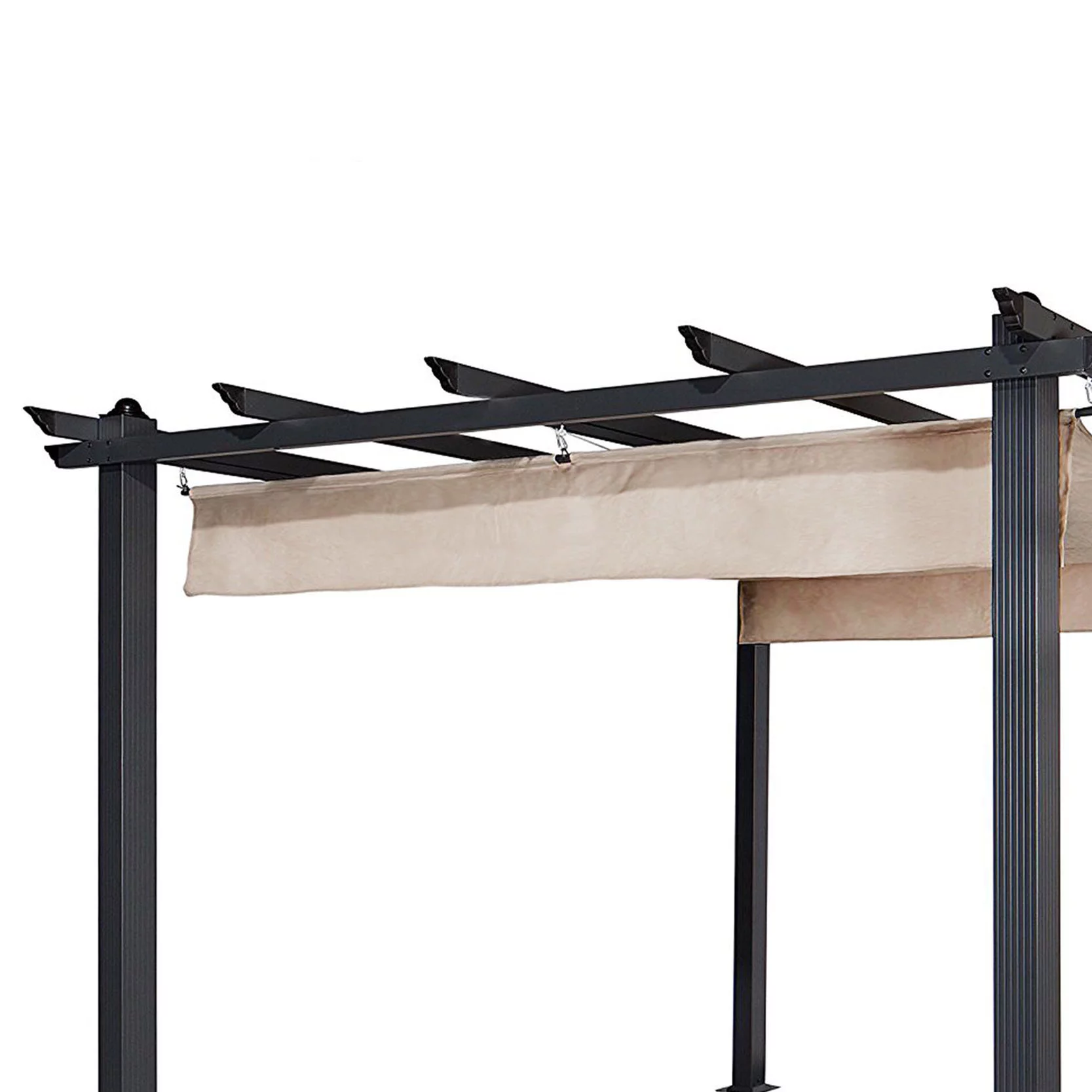 ALEKO PERGWT Aluminum Outdoor Canopy Grape Trellis Pergola 9 x 9 ft White Color - Cheap Fitting