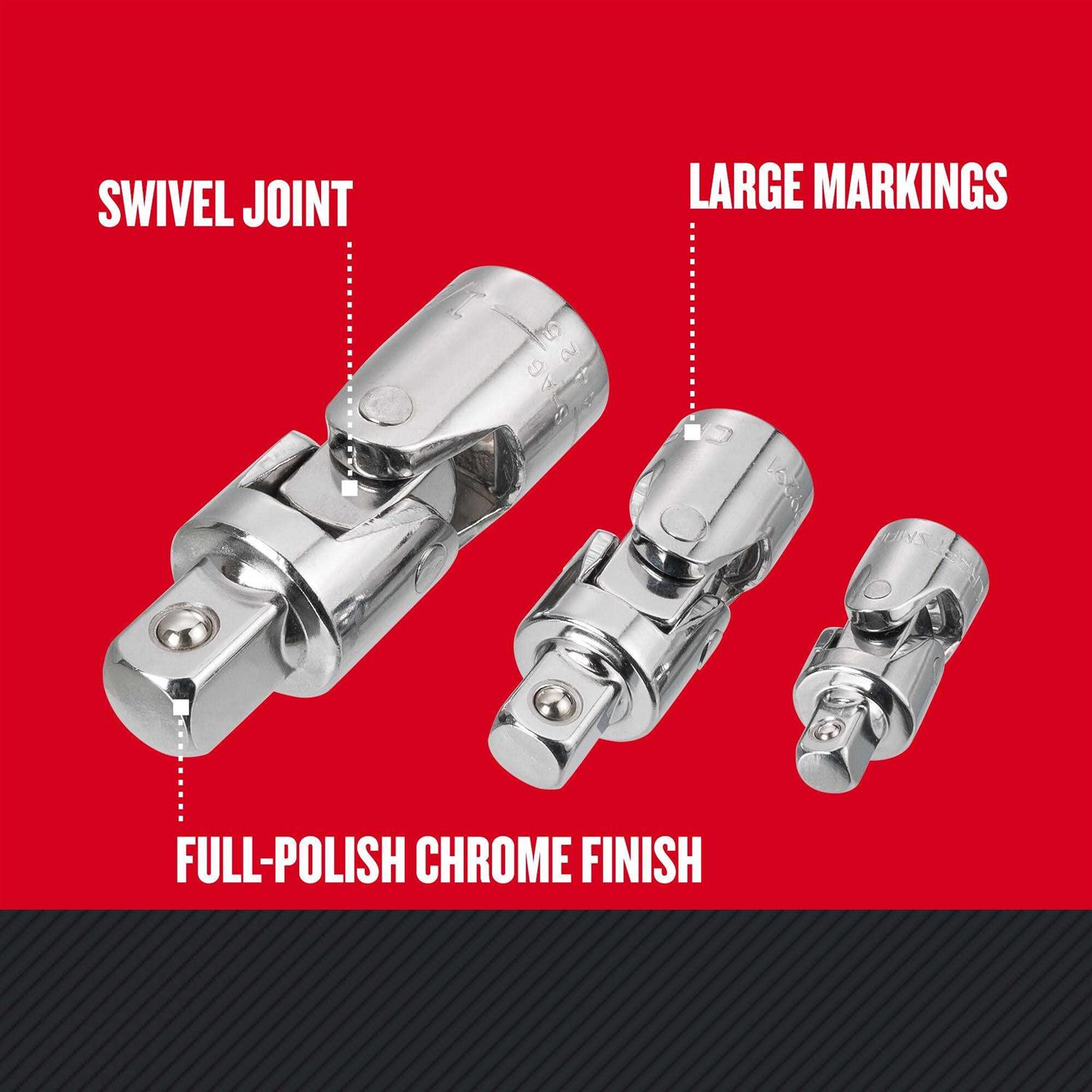 Craftsman 3 Piece Universal Joint Set - Cheap Fitting
