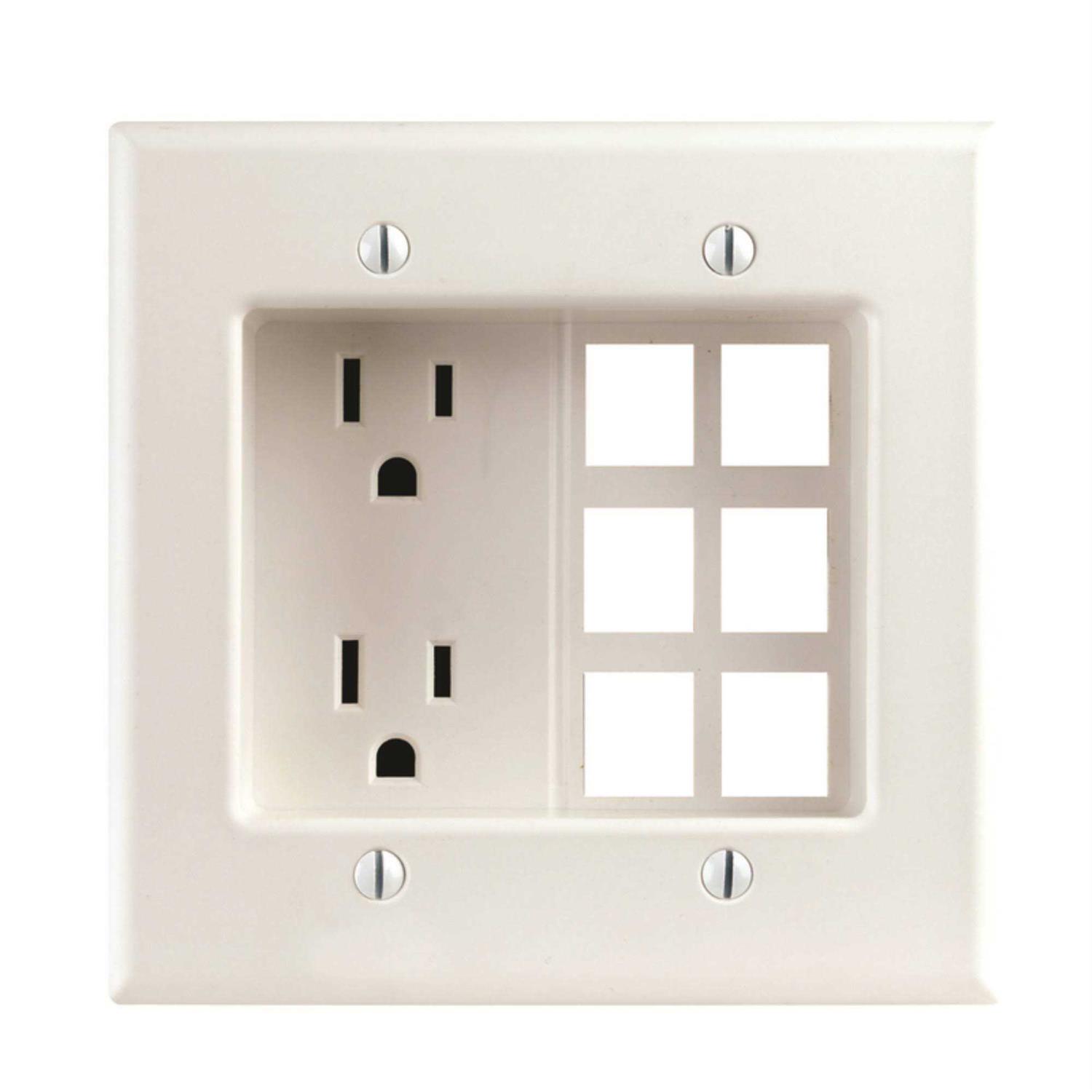 Leviton 690-W Duplex Receptacle 2-Pole - Cheap Fitting